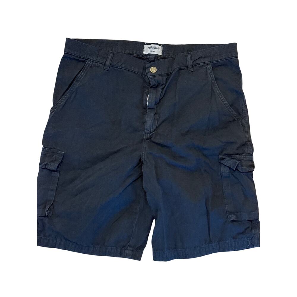 Caterpillar workwear cargo shorts size 34 black
